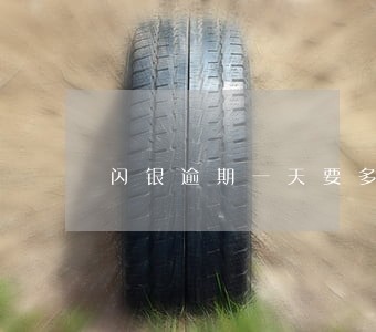 闪银逾期一天要多少滞纳金 闪银逾期一天要多少滞纳金