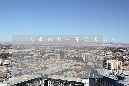 闪银逾期一年了怎么办 闪银逾期一年了怎么办