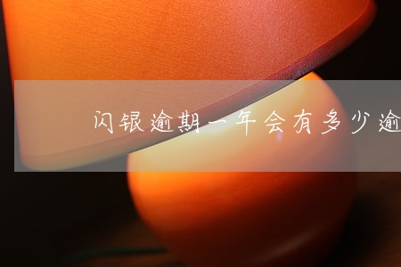 闪银逾期一年会有多少逾期费用 闪银逾期一年会有多少逾期费用