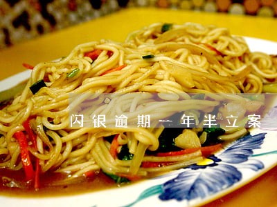 闪银逾期一年半立案