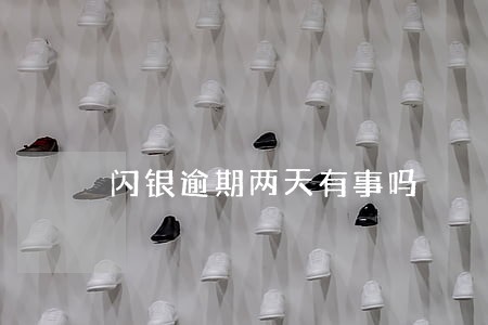 闪银逾期两天有事吗 闪银逾期两天有事吗
