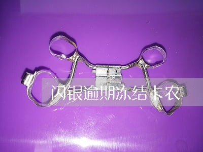 闪银逾期冻结卡农
