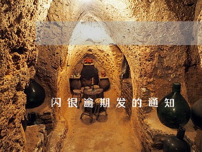 闪银逾期发的通知 闪银逾期发的通知