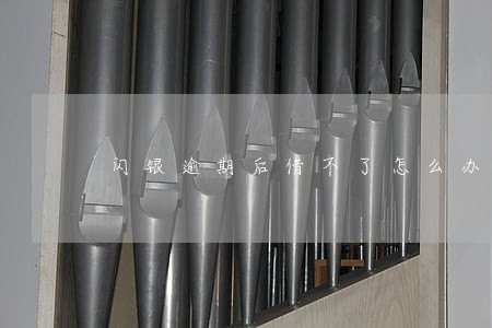 闪银逾期后借不了怎么办 闪银逾期后借不了怎么办