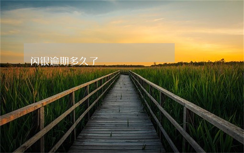 闪银逾期多久了 闪银逾期多久了