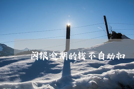 闪银逾期的钱不自动扣 闪银逾期的钱不自动扣