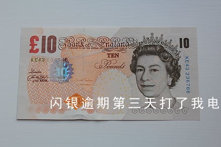 闪银逾期第三天打了我电话