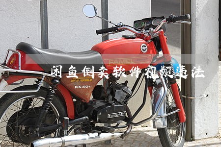闲鱼倒卖软件视频违法 闲鱼倒卖软件视频违法