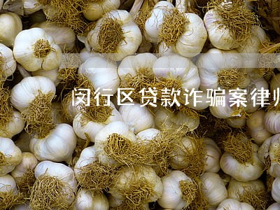闵行区贷款诈骗案律师 闵行区贷款诈骗案律师