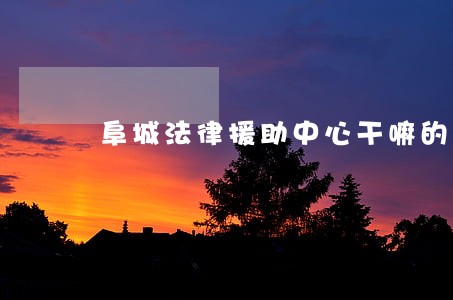 阜城法律援助中心干嘛的 阜城法律援助中心干嘛的