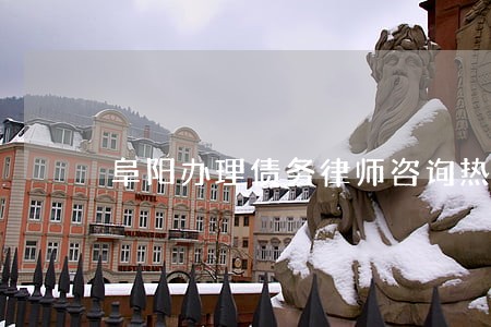 阜阳办理债务律师咨询热线