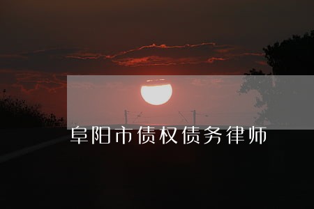 阜阳市债权债务律师 阜阳市债权债务律师