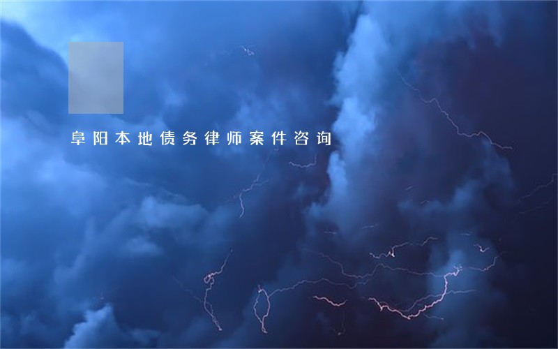 阜阳本地债务律师案件咨询
