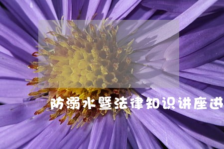 防溺水暨法律知识讲座进校园 防溺水暨法律知识讲座进校园
