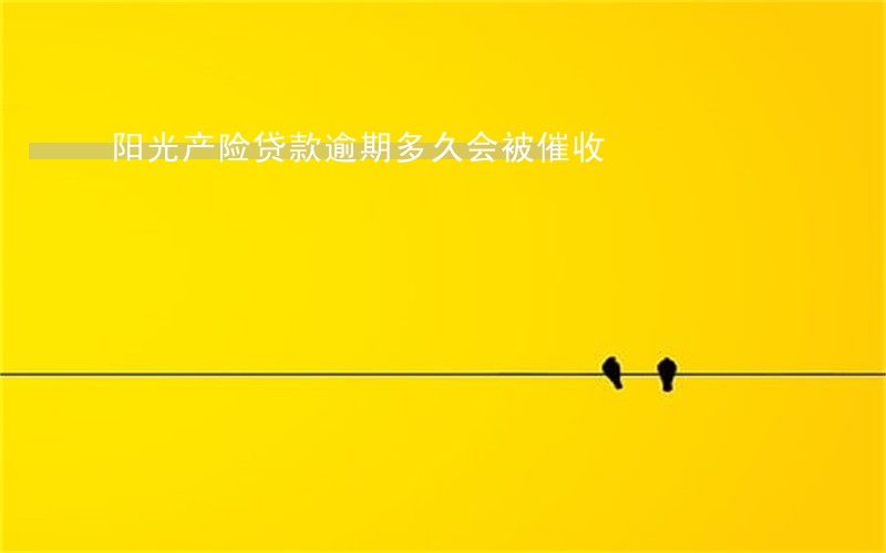 阳光产险贷款逾期多久会被催收 阳光产险贷款逾期多久会被催收