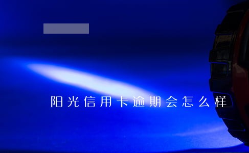 阳光信用卡逾期会怎么样 阳光信用卡逾期会怎么样
