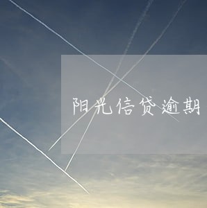 阳光信贷逾期一天会怎样 阳光信贷逾期一天会怎样
