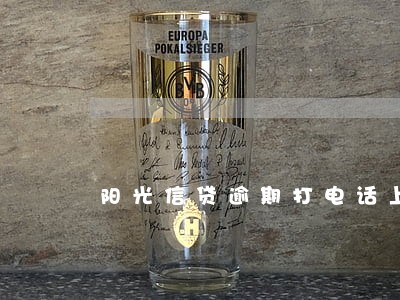 阳光信贷逾期打电话上门