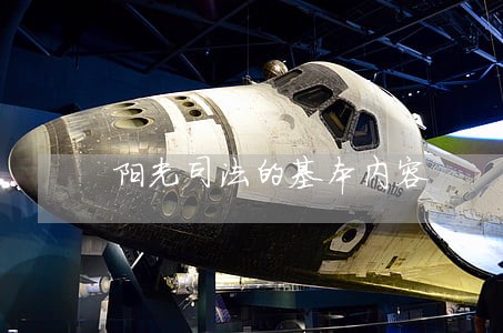 阳光司法的基本内容