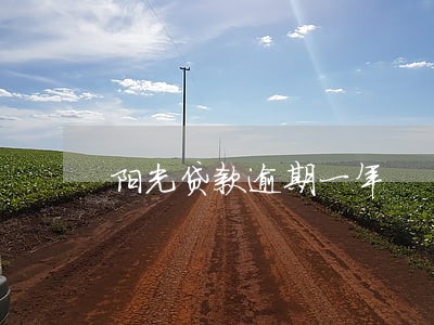 阳光贷款逾期一年 阳光贷款逾期一年