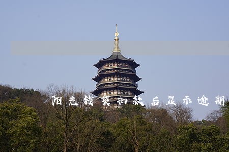 阳光钱袋扣款后显示逾期 阳光钱袋扣款后显示逾期