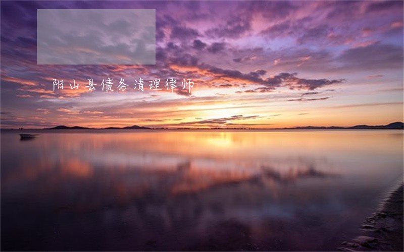 阳山县债务清理律师 阳山县债务清理律师