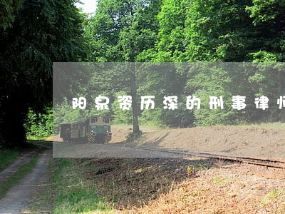 阳泉资历深的刑事律师 阳泉资历深的刑事律师