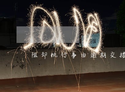 阻却执行事由逾期交搂