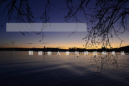 阻碍他人参与招投标违法吗 阻碍他人参与招投标违法吗