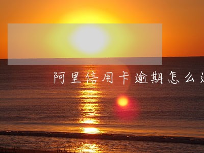 阿里信用卡逾期怎么还 阿里信用卡逾期怎么还