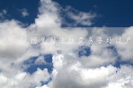 阿里司法拍卖房子好过户吗