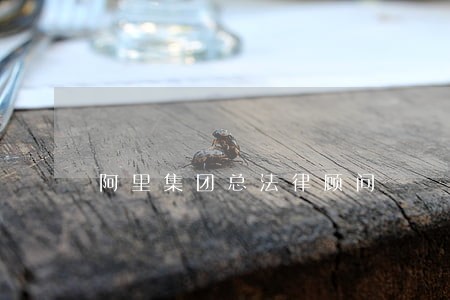 阿里集团总法律顾问 阿里集团总法律顾问