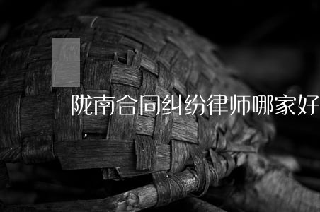 陇南合同纠纷律师哪家好 陇南合同纠纷律师哪家好