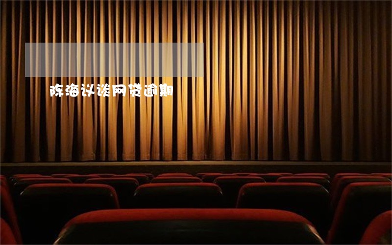 陈海议谈网贷逾期 陈海议谈网贷逾期