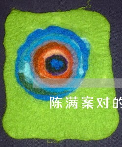 陈满案对的影响 陈满案对的影响