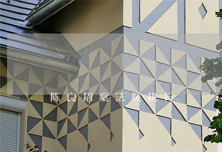 陈良招案法院执行