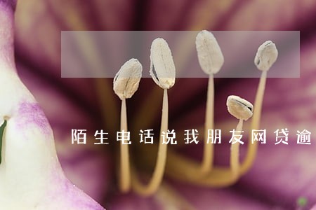 陌生电话说我朋友网贷逾期 陌生电话说我朋友网贷逾期