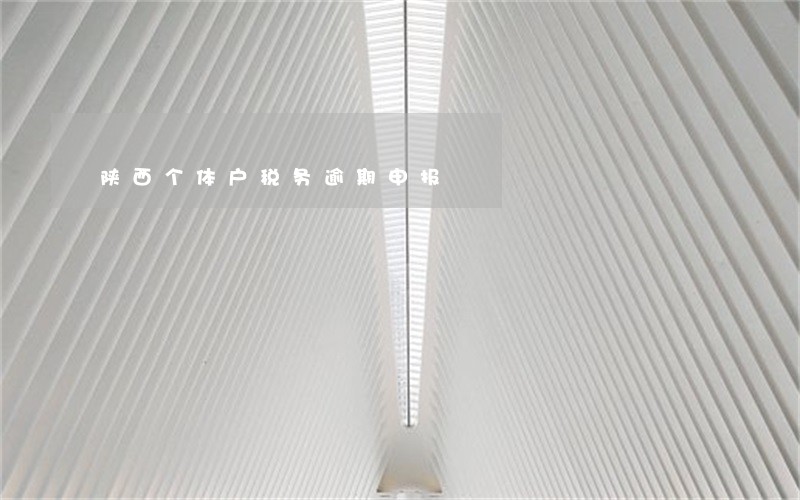 陕西个体户税务逾期申报 陕西个体户税务逾期申报