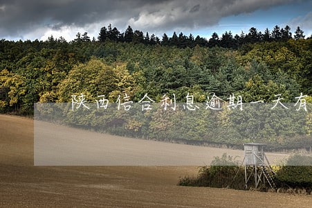 陕西信合利息逾期一天有事么 陕西信合利息逾期一天有事么