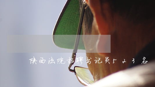 陕西法院招聘书记员523名 陕西法院招聘书记员523名