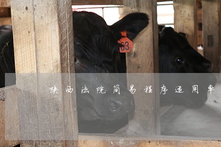陕西法院简易程序适用率