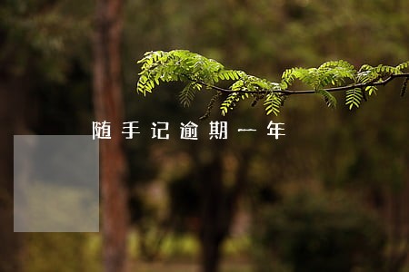 随手记逾期一年 随手记逾期一年