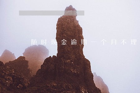 随时现金逾期一个月不理我了 随时现金逾期一个月不理我了