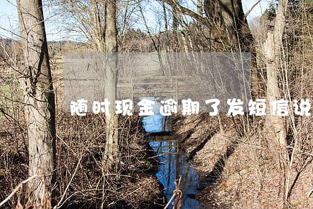 随时现金逾期了发短信说会上门 随时现金逾期了发短信说会上门