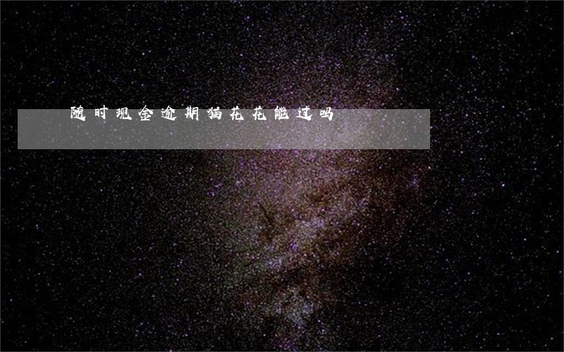随时现金逾期猫花花能过吗