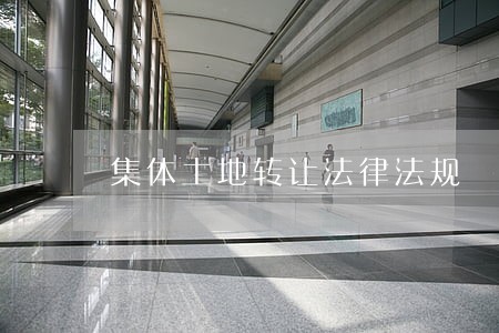集体土地转让法律法规 集体土地转让法律法规