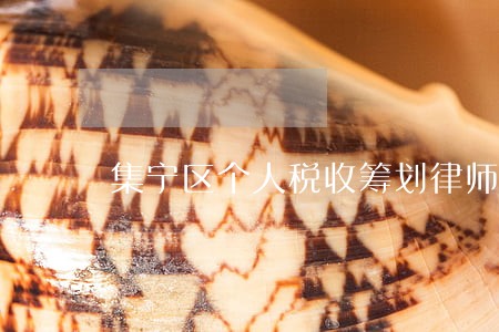 集宁区个人税收筹划律师 集宁区个人税收筹划律师