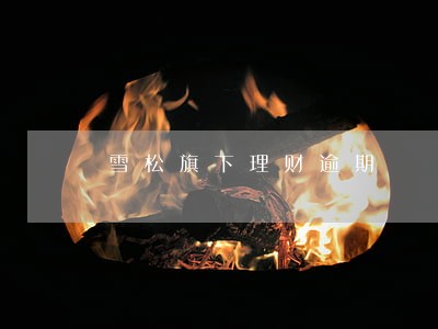 雪松旗下理财逾期 雪松旗下理财逾期