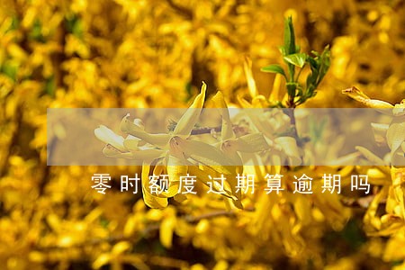 零时额度过期算逾期吗