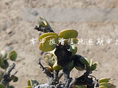 零申报增值税逾期申报 零申报增值税逾期申报